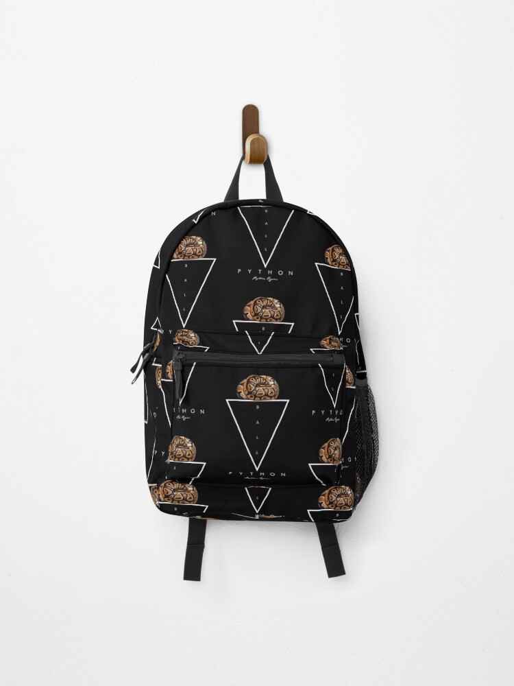 Thumbnail 1 of 3, Backpack, Ball Python Geometric Modern Snake Keeper designed and sold by JRRTs.