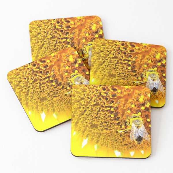 Item preview, Honey Bee on a Sunflower designed and sold by MarssyMT.