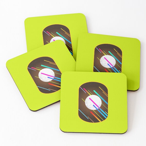 Item preview, Geometric rain of colored asteroids designed and sold by espacionegativo.