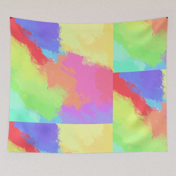 Item preview, Painted Abstract Rainbow Art designed and sold by toohot2trot189.