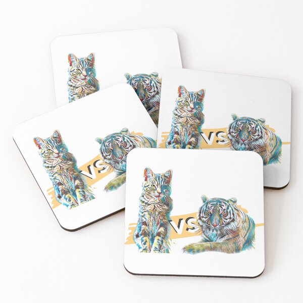 Item preview, Artistic Furious Cat vs Tiger Pets Lover Face off designed and sold by TheTrueOne.