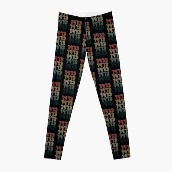 Vintage 1973 Retro Classic Birth Year Leggings
