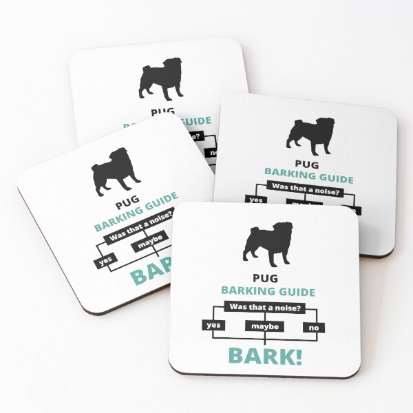 Item preview, pug barking guide designed and sold by promisesarelies.
