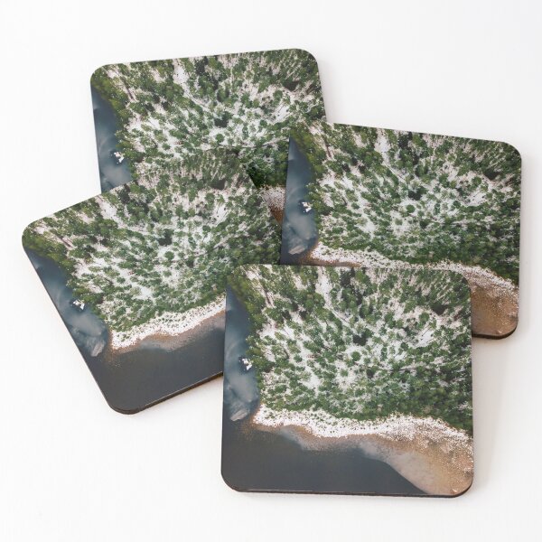 Item preview, Partly Frozen Lake Coast in Snowy Winter Day designed and sold by RNulle.