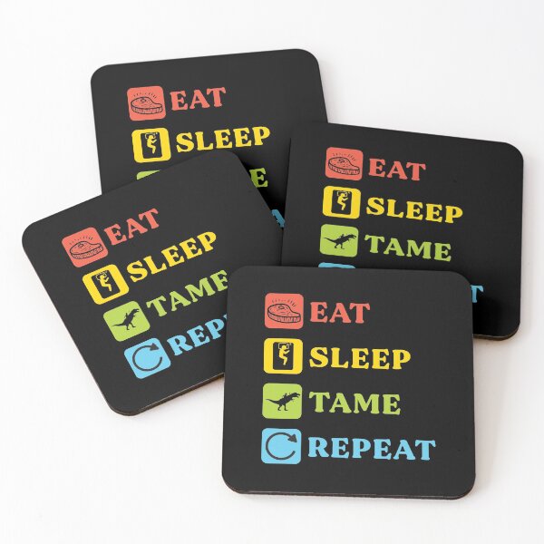 Item preview, Eat Sleep Tame Repeat Funny Survival Gaming Sayings designed and sold by Scratches Tees.