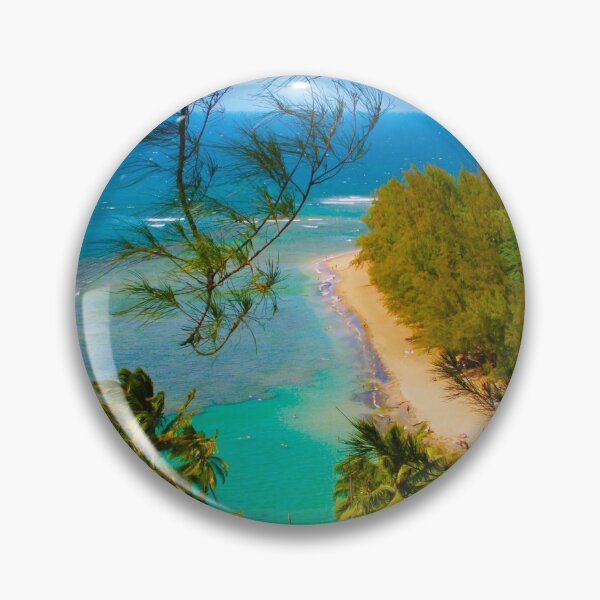 Item preview, Drone view over Nā Pali Coast - Kalalau trail, Kauaʻi HAWAII designed and sold by Bruno Beach.