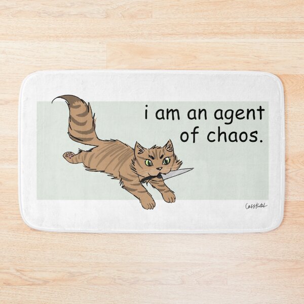 Item preview, "i am an agent of chaos" Cat designed and sold by cass-ketch.