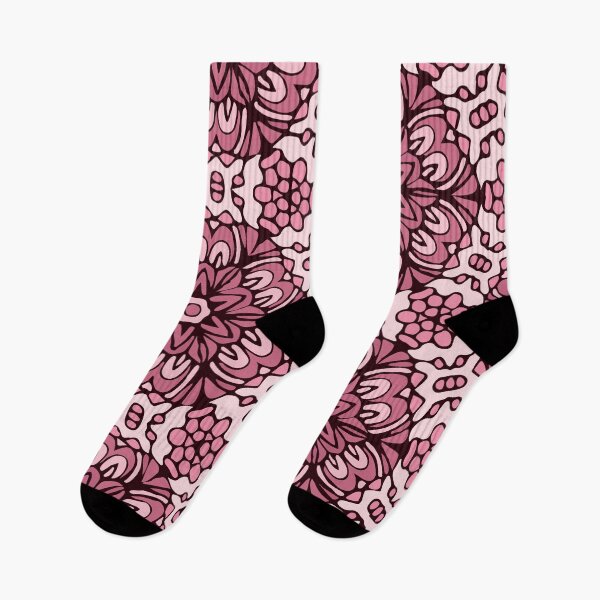 Item preview, Pink Retro Floral Garden designed and sold by Mia Harper Design.