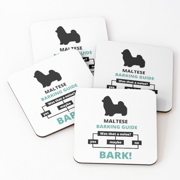Item preview, maltese barking guide designed and sold by promisesarelies.
