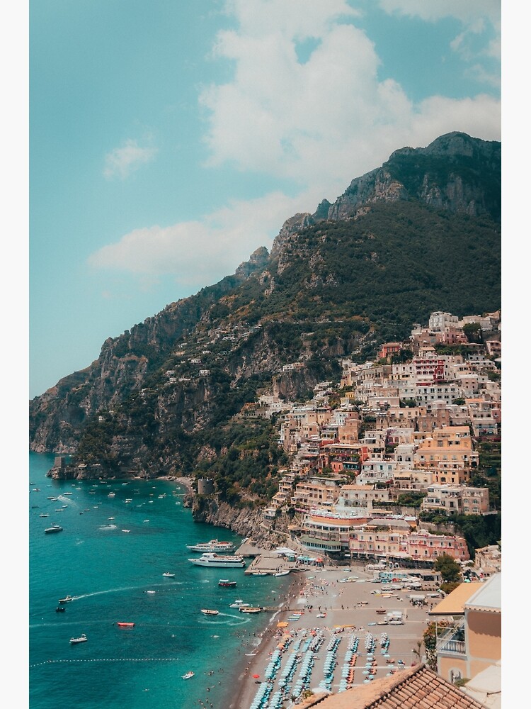 Discover Amalfi Coast, Italy Premium Matte Vertical Poster