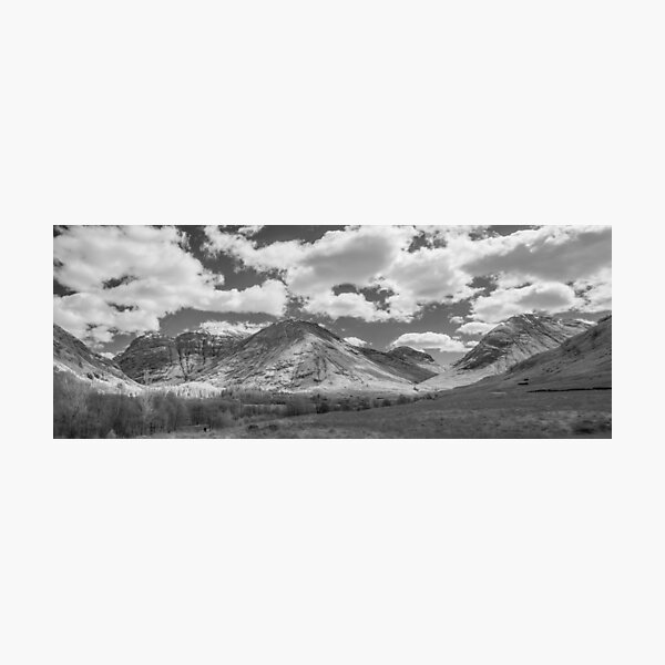 Glencoe infrared panorama Photographic Print