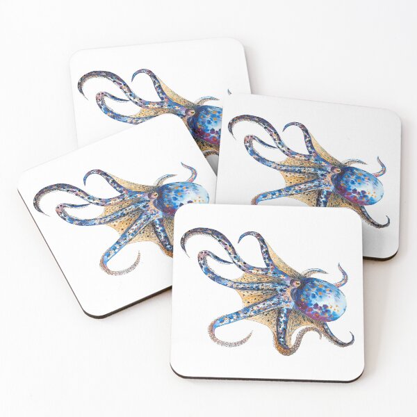 Item preview, blue octopus designed and sold by VicaVeresk.