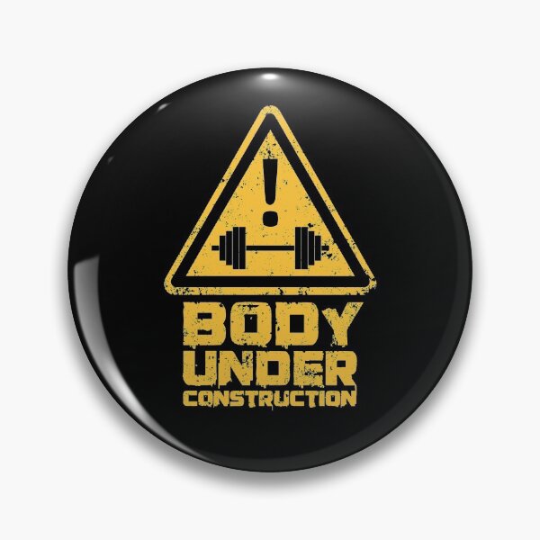 Item preview, Body Under Construction Cool Bodybuilding Fitness Workout Motivation designed and sold by sillyquestions.
