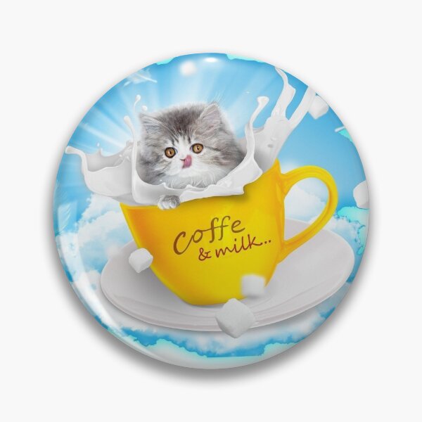 Item preview,  cat coffee and milk designed and sold by aruvanita.