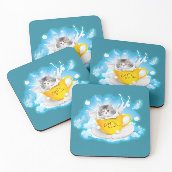 Item preview,  cat coffee and milk designed and sold by aruvanita.