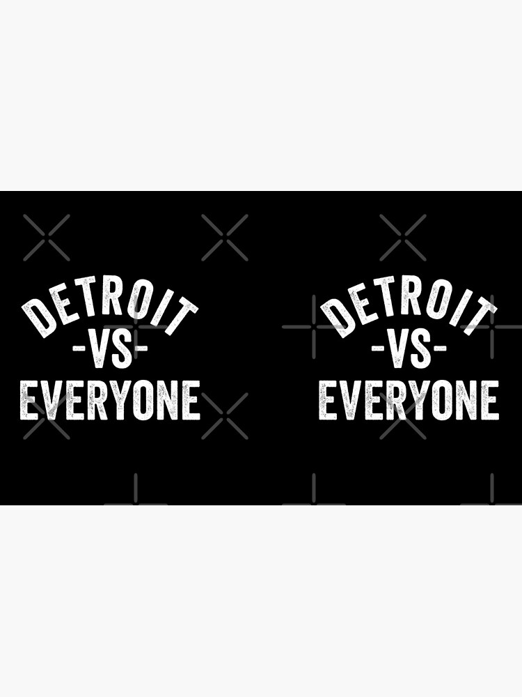 Vintage retro Detroit vs Everybody  Sticker for Sale by 187designz