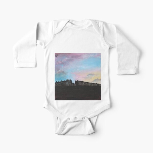 Priory Road at Dusk Long Sleeve Baby One-Piece