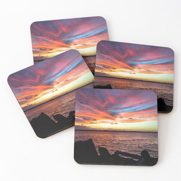 Item preview, Sea Seascape Tropical Sunset Red Clouds  designed and sold by worldways.