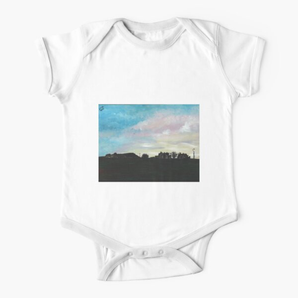 West Hill Cafe at Dusk Short Sleeve Baby One-Piece