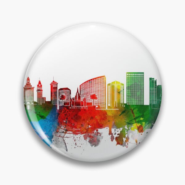 Item preview, oakland skyline watercolor designed and sold by BekimART2.