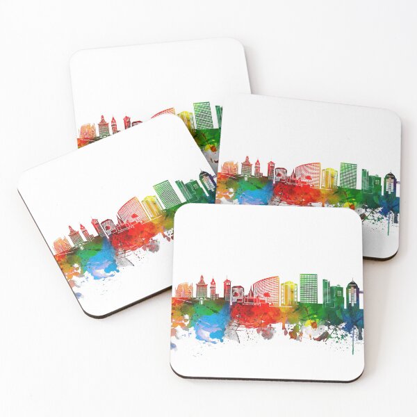Item preview, oakland skyline watercolor designed and sold by BekimART2.