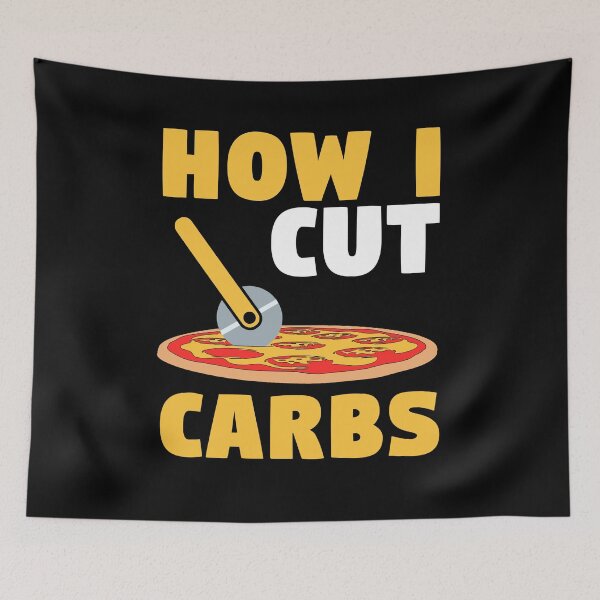 Item preview, How I Cut Carbs Pizza Cutter Funny Pizza Lover Quote designed and sold by sillyquestions.