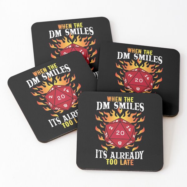 Item preview, When The DM Smiles Its Already Too Late Funny Dice Throwing Quotes designed and sold by Scratches Tees.
