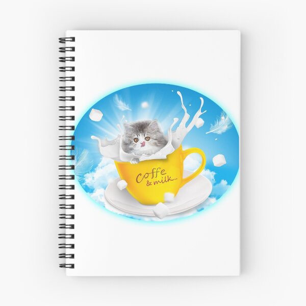 Item preview,  cat loves coffee and milk designed and sold by aruvanita.
