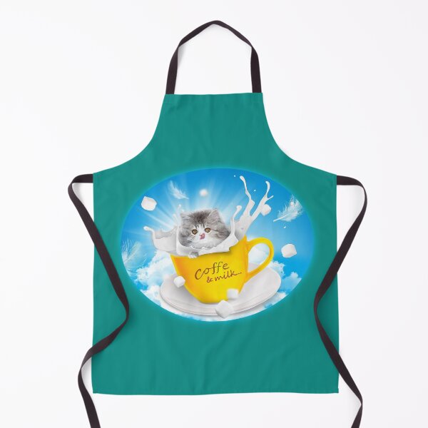 Item preview,  cat loves coffee and milk designed and sold by aruvanita.