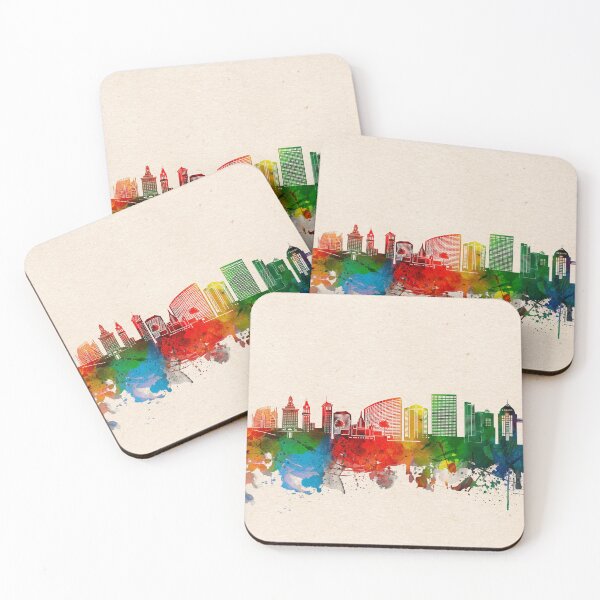 Item preview, oakland skyline watercolor 2 designed and sold by BekimART2.