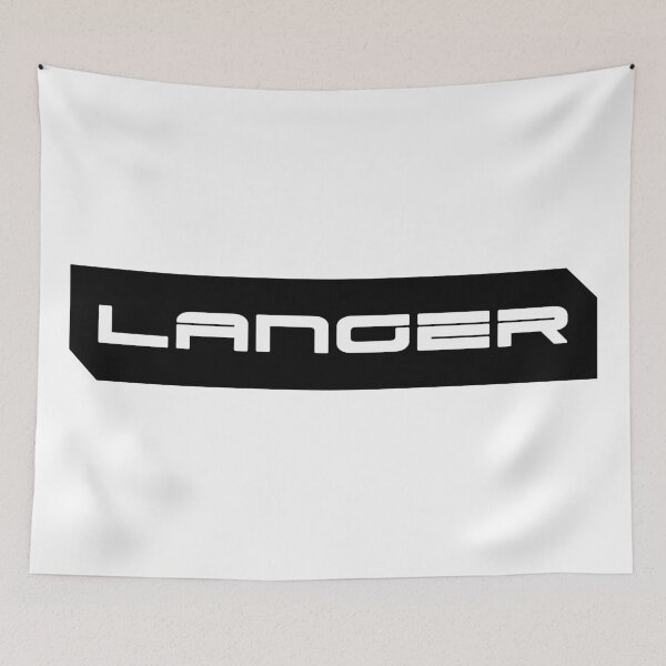Item preview, Langer simple cyberpunk urban slang letters white designed and sold by Swiiing.
