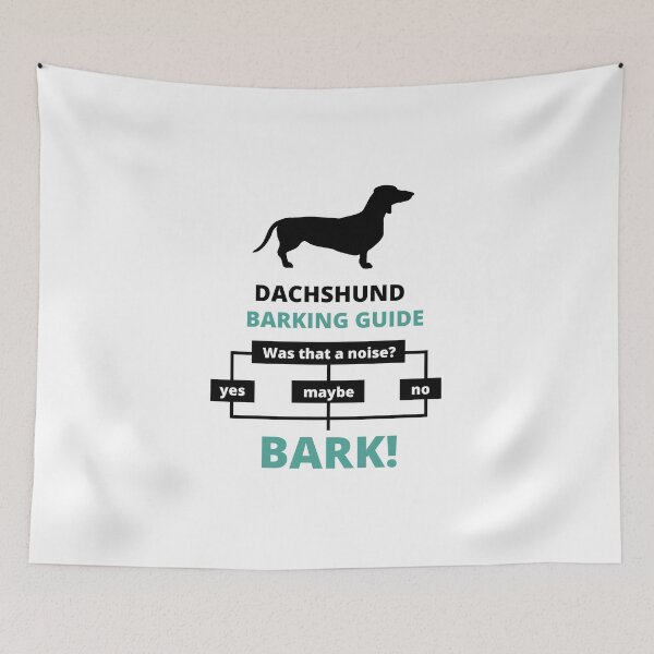 Item preview, dachshund barking guide designed and sold by promisesarelies.