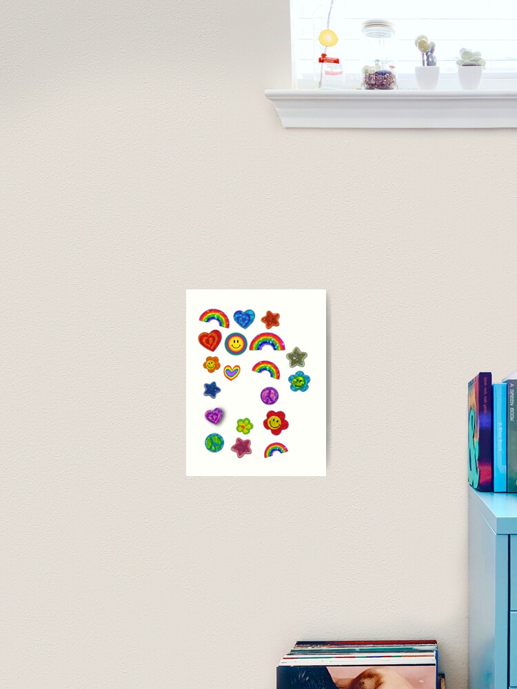 indie kid sticker pack art print by saramminty redbubble