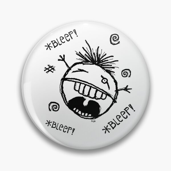 Item preview, *BLEEP! *BLEEP! *BLEEP* black outine designed and sold by RawSunArt.