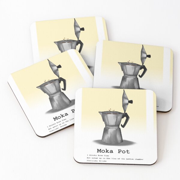Item preview, Copy of Coffee Flashcards - Moka Pot (Yellow) designed and sold by Technomancer-01.