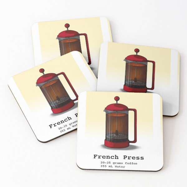 Item preview, Coffee Flashcards - French Press (Yellow) designed and sold by Technomancer-01.