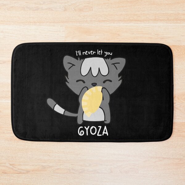 Item preview, Cute Cat Gyoza Food Pun (White Font) designed and sold by Littlebop.