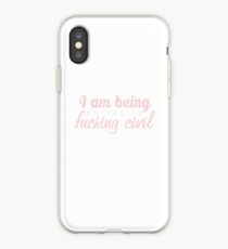 Vinilo o funda para iPhone Estoy siendo jodidamente civil - rosa