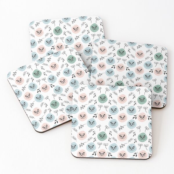 Item preview, panda and flowers pattern for kids designed and sold by KIKOOSTORE.