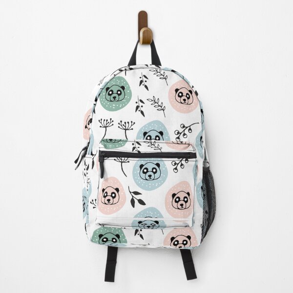 Item preview, panda and flowers pattern for kids designed and sold by KIKOOSTORE.