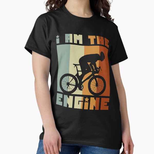 Item preview, I Am The Engine Cool Cycling Bicycle Riding Retro Slogan designed and sold by sillyquestions.