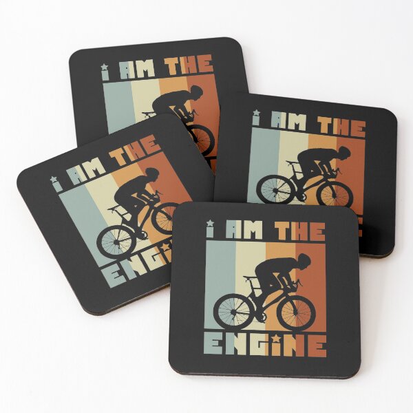 Item preview, I Am The Engine Cool Cycling Bicycle Riding Retro Slogan designed and sold by sillyquestions.