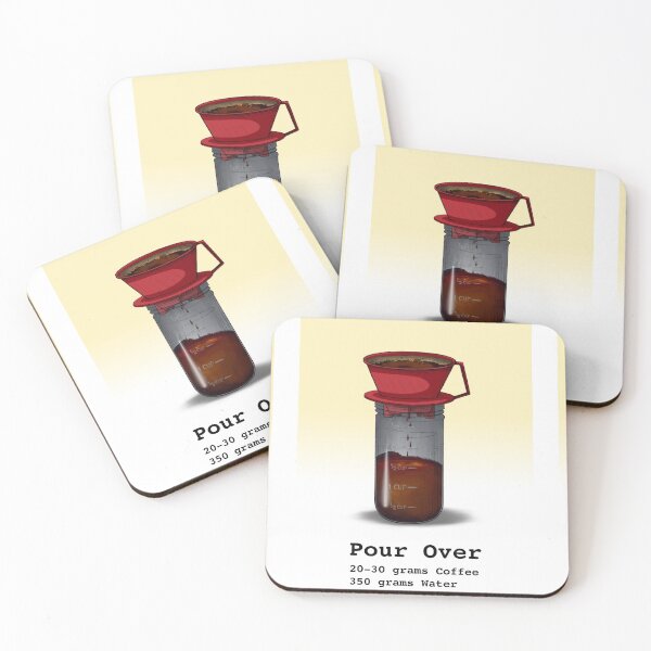 Item preview, Coffee Flashcards - Pour Over (Yellow) designed and sold by Technomancer-01.