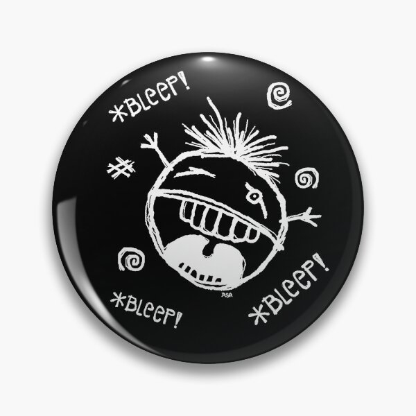 Item preview, *BLEEP! *BLEEP! *BLEEP* white outline designed and sold by RawSunArt.