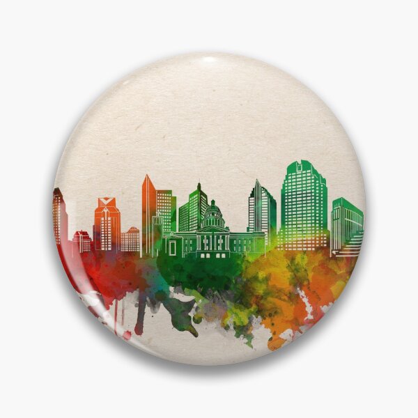 Item preview, sacramento skyline watercolor 2 designed and sold by BekimART2.