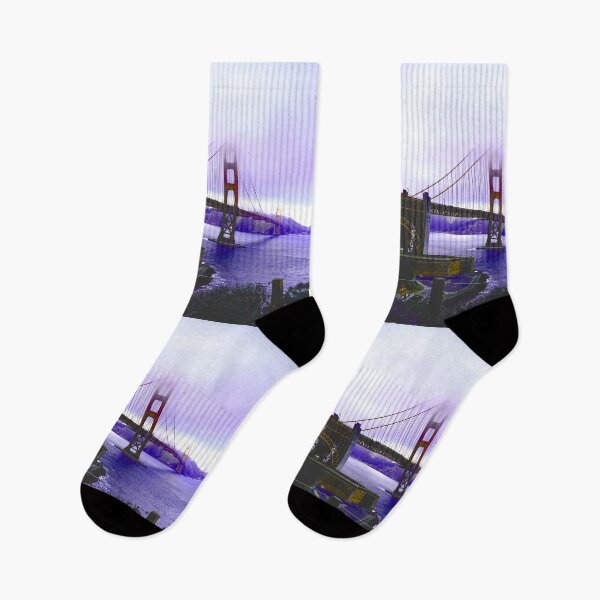 Item preview, Foggy Golden Gate bridge.   designed and sold by BlackWhiteBeige.