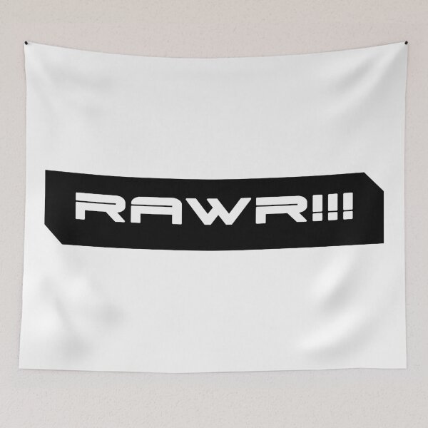 Item preview, Rawr simple cyberpunk urban slang letters white designed and sold by Swiiing.