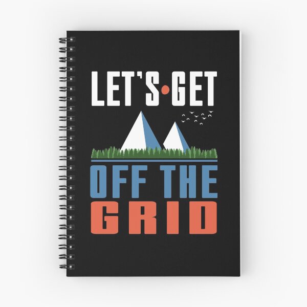 Item preview, Let's Get Off The Grid Outdoors Hiking Camping Nature Qutoe designed and sold by sillyquestions.