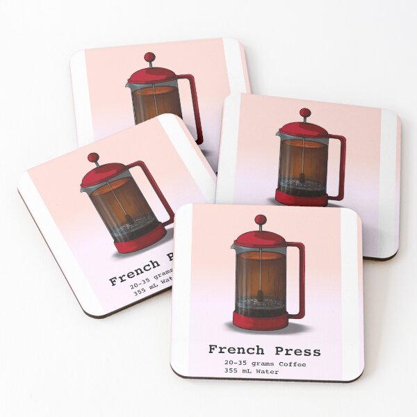 Item preview, Coffee Flashcards - French Press (Peach) designed and sold by Technomancer-01.