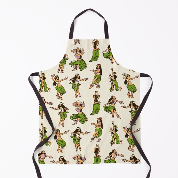 Item preview, Retro Hawaiian Hula Dancer Illustration designed and sold by SLAG-Creative.